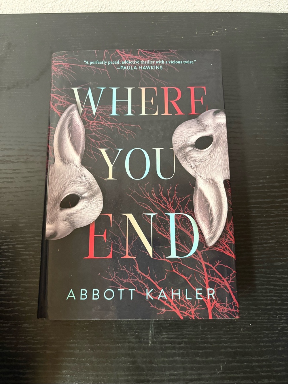 Where You End Abbott Kahler Hardcover Psychological Thriller Twin Sisters